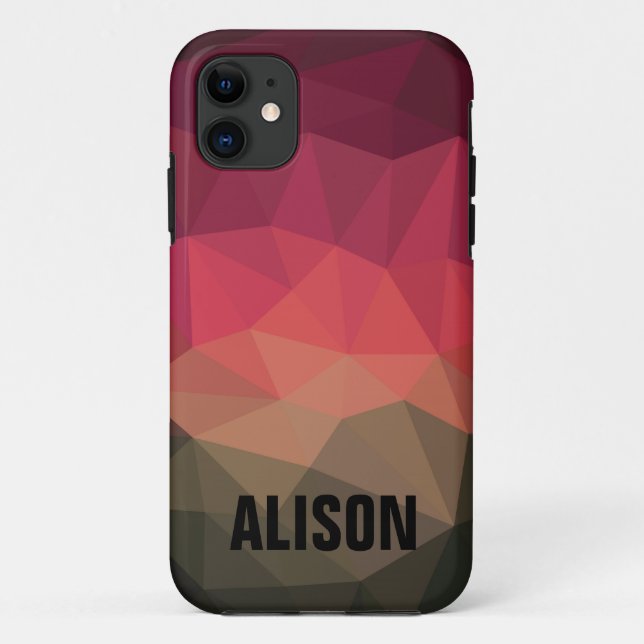 Coques Case-Mate iPhone Trendy jeune audacieux sombre nom personnalisé (Dos)