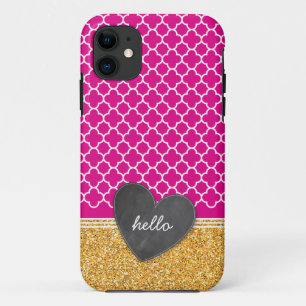 Case-Mate iPhone Case TRENDY quatrefoil parties scintillant coeur de tab