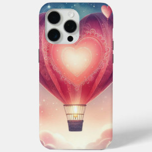 Coque iPhone 15 Pro Max Très beau ballon coloré Valentine's Heart