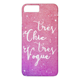 Coque iPhone 7 Plus Tres Chic Tres Vogue Parties scintillant calligr