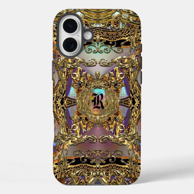 Coques Case-Mate iPhone Très orné Pretty Monogram (Verso)