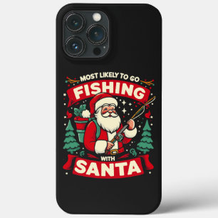 Case-Mate iPhone Case Très Probable D'Aller Pêcher Avec Père Noël, Noël