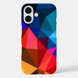 Coque Pour iPhone 16 triangle abstrait et marguerite