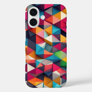 Coque Pour iPhone 16 Triangle motif polygone polygone texture abstrait