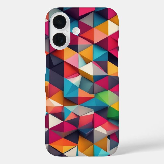 Coques Case-Mate iPhone Triangle motif polygone polygone texture abstrait (Verso)