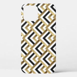 Case-Mate iPhone Case Triangles Abstraits : Noir Or sans joint