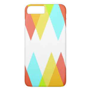 Case-Mate iPhone Case Triangles jaunes, rouges et bleus cadets