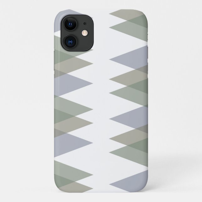 Coques Case-Mate iPhone Triangles kaki (Dos)