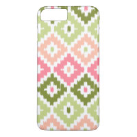 Tribal Aztec vert rose Imprimer Motif Diamond Ikat