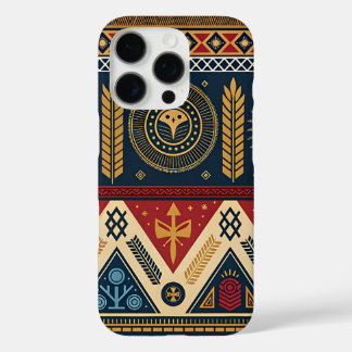Coques iPhone 16 Pro Tribal Geometric Fox Pattern Phone Case