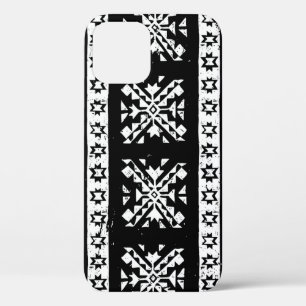 Case-Mate iPhone Case Tribal Navajo, motif noir blanc vert.