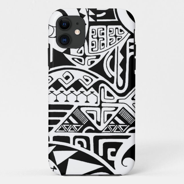 Coques Case-Mate iPhone Tribal polynésien "conception de tatouage de la (Dos)