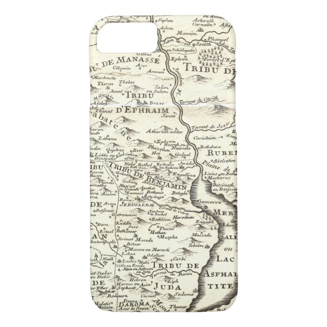 Coques Case-Mate iPhone Tribus de l'Israël - carte antique de terre (Dos)