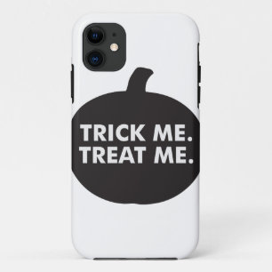 Coques Pour iPhone Trick Me Traite, Blanc Noir