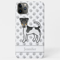 Tricolor Smooth Fox Terrier Chien Mignon & Nom