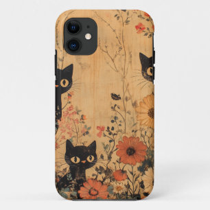 Case-Mate iPhone Case Trio vintage de chat noir