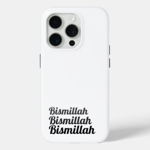 Coque iPhone 15 Pro Triple Bismillah Blanc