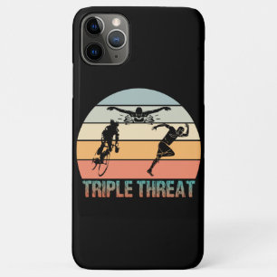Case-Mate iPhone Case Triple Menace - Coucher de soleil de triathlon