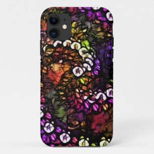 Etui iPhone Case-Mate Trippal fractal violet psychédélique arc-en-ciel