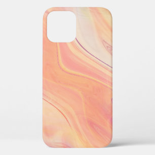 Case-Mate iPhone Case trippy marble swirl print peach pinach