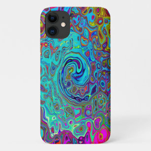 Case-Mate iPhone Case Trippy Sky Blue Abstrait Retro Liquid Swirl