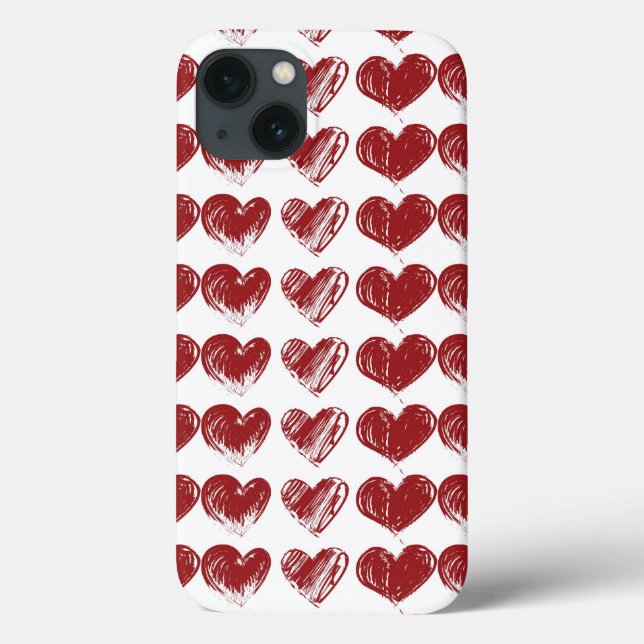 Coques Case-Mate iPhone Trois coeurs (Verso)