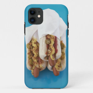 Coque iPhone 11 Trois hot-dogs en petits pains