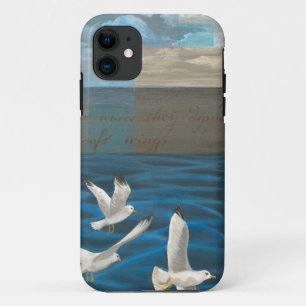 Coques Pour iPhone Trois mouettes blanches volant au-dessus de l'eau
