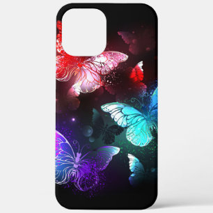 Case-Mate iPhone Case Trois papillons brillants sur l'arrière - plan de