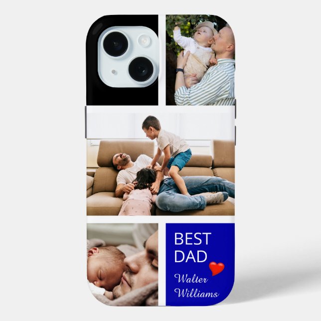 Coques Case-Mate iPhone Trois photos personnelles personnalisent Meilleur  (Verso)