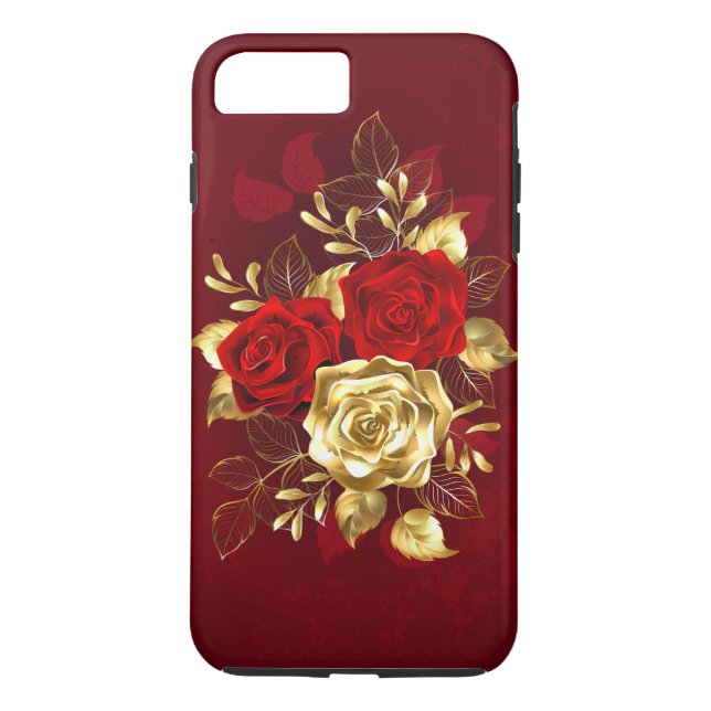 Coques Case-Mate iPhone Trois Roses de bijoux (Dos)