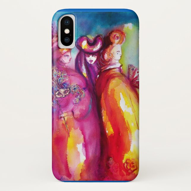 Coques Case-Mate iPhone TROISIÈME MASQUE / Balle mascarade du Carnaval vén (Dos)