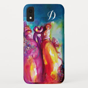 Coque Case-Mate Pour iPhone TROISIÈME MASQUE Monogramme de mascarade vénitienn