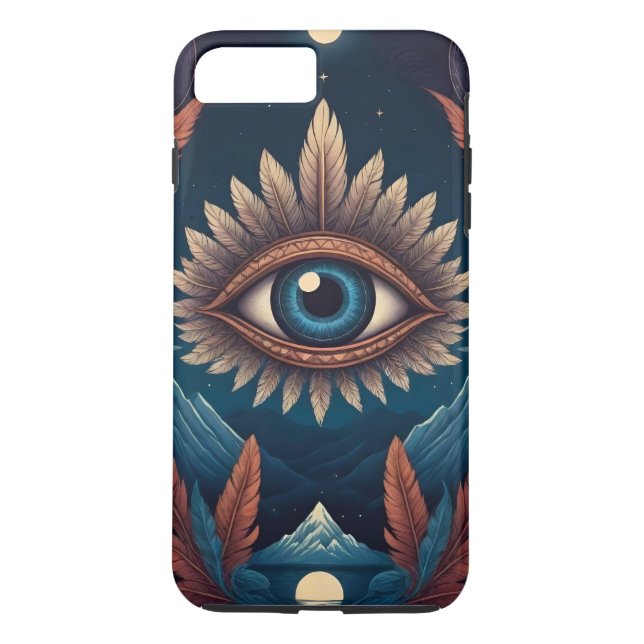 Coques Case-Mate iPhone Troisième oeil moderne personnalisé (Dos)