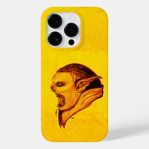 Coque Pour iPhone 14 Pro Troll en noir et jaune