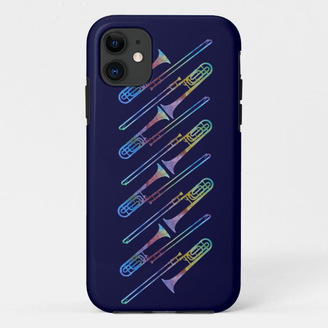 Coques Case-Mate iPhone Trombones de Colorwashed (Dos)