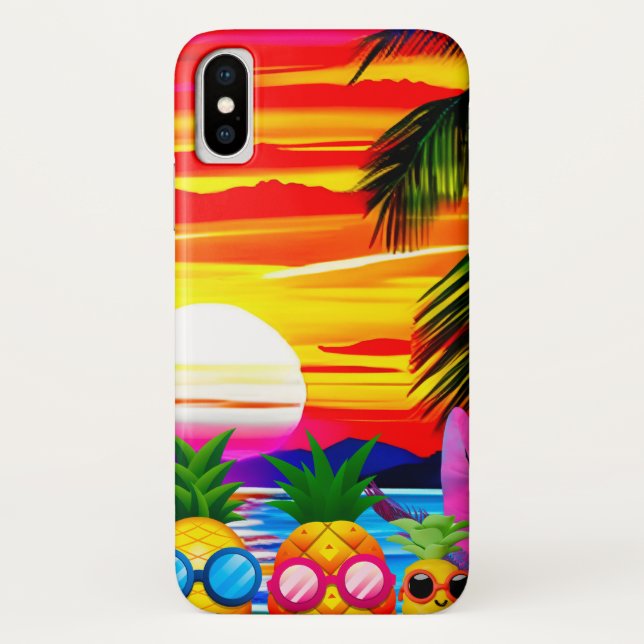 COQUES Case-Mate iPhone TROPICAL BLISS FOR PINEAPPLES FAMILY  (Dos)
