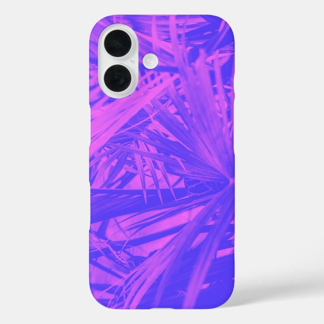 Coques Case-Mate iPhone Tropical Feuille Botanique Ombre Violet Rose (Verso)