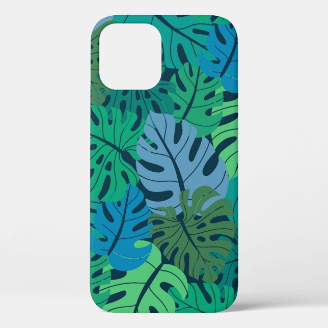 Coques Case-Mate iPhone Tropical Jungle Palm Motif sans couture (Verso)
