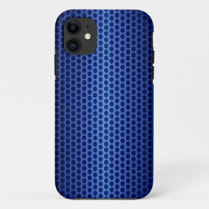 Coque Case-Mate Pour iPhone Trou métallique en acier inoxydable bleu