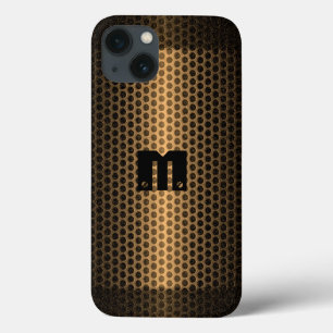 Coques Pour iPhone Trou métallique en acier inoxydable or