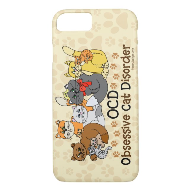 Coques Case-Mate iPhone Trouble obsessif de chats OCD (Dos)