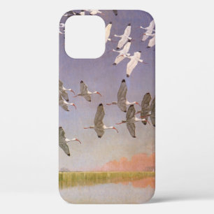 Etui iPhone Case-Mate Troupeau d'ibis survolant les zones humides, oisea