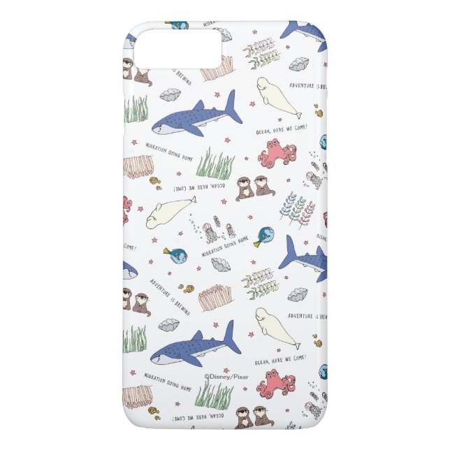 Coques Case-Mate iPhone Trouver le Motif blanc de Dory Cartoon (Dos)