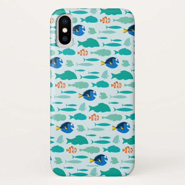 Coques Case-Mate iPhone Trouver le Motif de silhouette Dory (Dos)