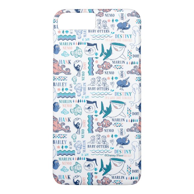 Coques Case-Mate iPhone Trouver le Motif Dory Pastel (Dos)