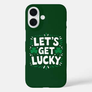 Coque Pour iPhone 16 Trouvons la Chance Trèfle Drôle de la Saint-Patric