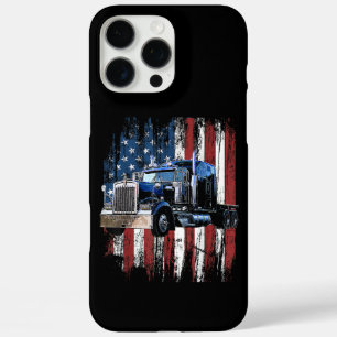Coques iPhone 16 Pro Max Trucker American Flag Truck Driver Truck Driver Gi