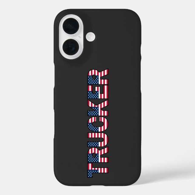 Coques Case-Mate iPhone Trucker Lettres Drapeau américain Patriotic Road P (Verso)