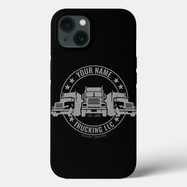 Coques Case-Mate iPhone Trucker personnalisé Big Rig Semi Camion Camion (Verso)